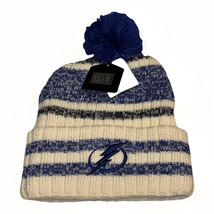 NHL Tampa Bay Lightning Fan Favorite Men&#39;s Beanie Hockey Pom Knit Hat On... - $17.81