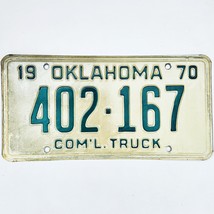1970 United States Oklahoma Commercial Truck License Plate 402-167 - $12.28 CAD