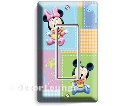 Mickey Minnie Mouse infant Baby Boy Girl single GFCI light switch plate ... - £7.84 GBP