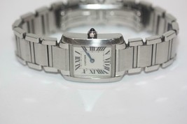 Cartier Tank Francaise Stainless Steel Quartz Watch - Small Model - 2384 - £1,807.16 GBP
