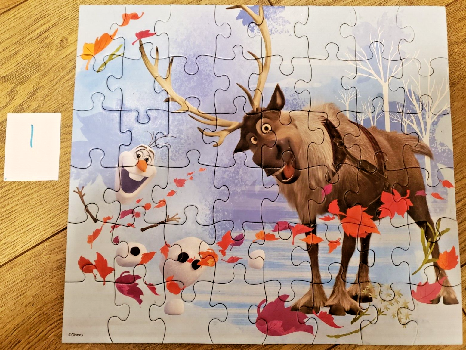 DISNEY FROZEN PUZZLE - 48 PIECE - OLAF and SVEN - $4.99
