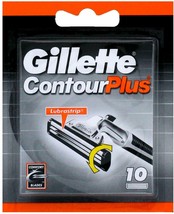 Gillette Contour Plus Lubrastrip Comfort Blades refill 10 blades - 1 Pack - £14.31 GBP