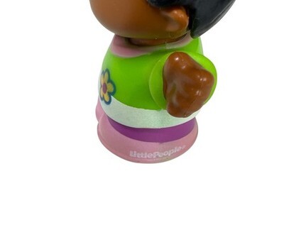 Fisher Price Little People African American Girl Tessa Figure 3" Green Purple Item image 4