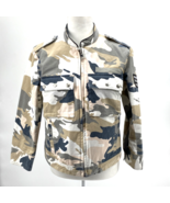 Zadig Voltaire Camo Jacket Womens Small Pink Grey Black Military Army - $57.09