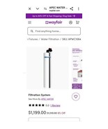 APEC WATER Systems, Single Unit, Stainless Steel Jacket.    canister only - $411.44 CAD