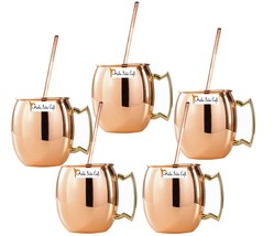 Set of 5 - Prisha India Craft Copper Plating Stainless Steel Best Qualit... - £53.94 GBP