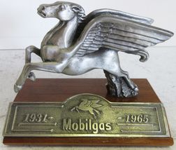 Mobilgas Pewter Figurine Paper Weight Limit Edition Circa 1980 - $295.00