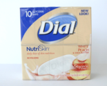 Dial Bar Soap Nutriskin Revitalizing WHITE PEACH 10 Pack 4 oz Discontinued - $59.99