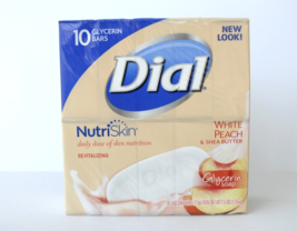 Dial Bar Soap Nutriskin Revitalizing WHITE PEACH 10 Pack 4 oz Discontinued - $59.99