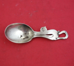 Kitten by International Sterling Silver Baby Spoon 3 3/4&quot; Vintage Cat Handle - £53.43 GBP