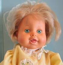 Vintage 1989 Ideal RUB A DUB DOLLY Blonde Character Girl Doll 16&quot; Tall - $21.60