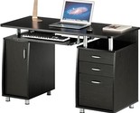 Techni Mobili 47.25&quot; Ergonomic Computer Drawers &amp; File Cabinet for Home ... - $288.99