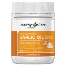 Healthy Care High Strength Garlic Oil 5000mg 150 Capsules - $78.97