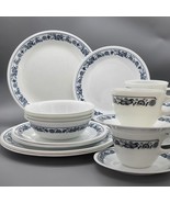 Corelle Old Town/ Blue Onion 20-Pc Dinnerware Set 1970&#39;s - $168.29