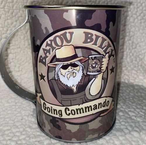 Bayou Billy ~ Going Commando ~ Metal/Tin Mug With Handle ~ 4" x 5.25 " Item image 5