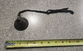Antique Brass or Bronze Servant Bell Wit wire and Rope Hanger - $9.90