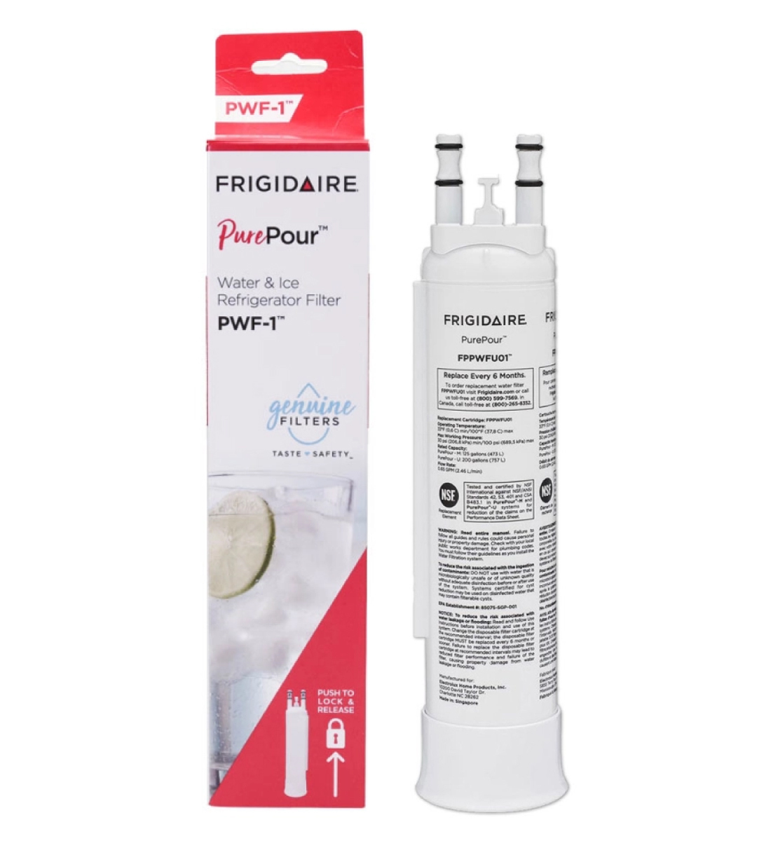 Frigidaire FPPWFU01 PurePure PWF-1 Refrigerator Water Filter, Single Pack - $25.50