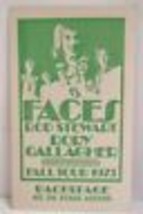Faces Rod Stewart / Rory Gallagher - Vintage Original 1973 Backstage Pass LAST1 - £16.03 GBP