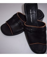 Women’s Hush Puppies Black Slip-On Chunky Heel Sandles Gently Worn Size 6M - $8.19 CAD