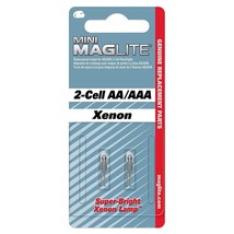 Maglite Replacement Lamps for 2-Cell AA Mini Flashlight, 2-Pack - £14.80 GBP