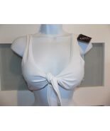 Zaful Forever Young White Top Front Tie Removable Pads Size 8 Women's NEW - $18.00