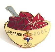 2002 Salt Lake City Winter Olympics Original Red Jello Pin - £47.92 GBP