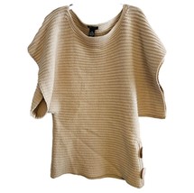 BCBGMAXAZRIA Womens Khaki Sweater Vest Dolman Sleeve XL - $28.70