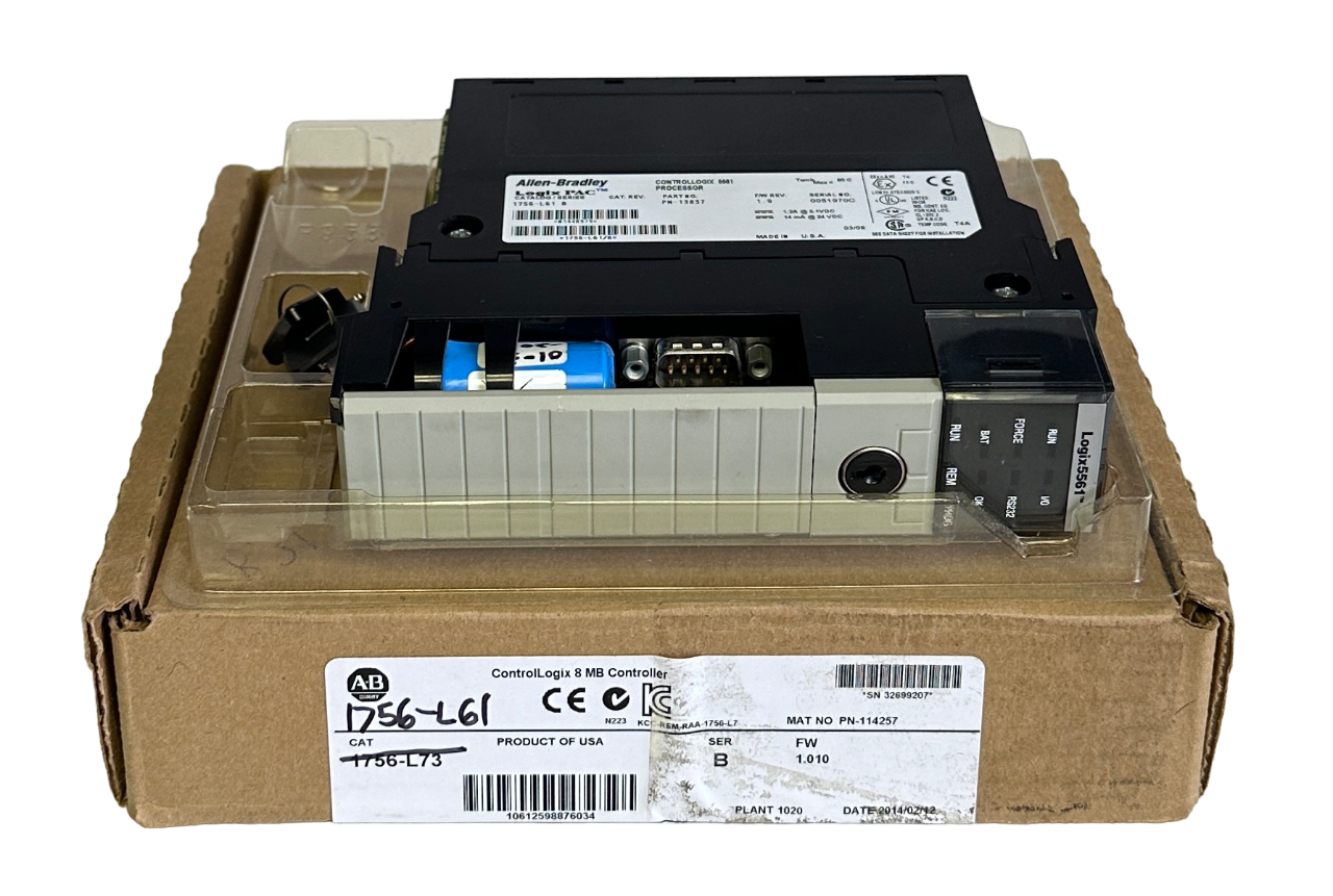 ALLEN BRADLEY 1756L61 /B ControlLogix Logix5561 2MB PROCESSOR RS232