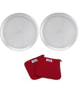 Two Airbake Natural Large Aluminum Pizza Pan, 15.75in with All-clad Pot ... - $71.59 CAD
