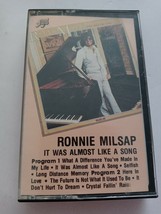 Ronnie Milsap - It Was Almost Like A Song (1977 Album; Audio Cassette, 1987) - £69.12 GBP