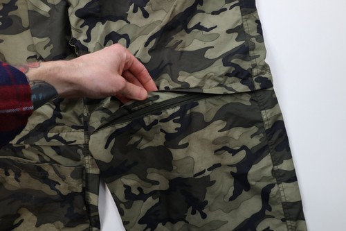 Vintage 90s Mens Size XL Distressed Wide Leg Convertible Cargo Pants Camouflage Item image 9