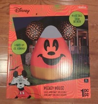 Disney Halloween Mickey Mouse Candy Corn 9.5 Foot Inflatable Light Up Gemmy - £124.13 GBP