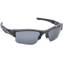 Oakley Men&#39;s Sunglasses Frame Only Flak 24-299 Gray/Dark Blue Half Rim USA 61mm - £91.90 GBP