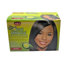 African Pride Olive Miracle Deep Conditioning Anti-Breakage No-Lye Relaxer Super - £9.62 GBP