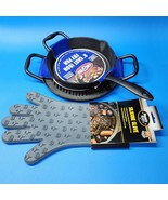 KINGSFORD Cast Iron BBQ Set 8&quot; Skillet, 10&quot; Griddle, Silicone Glove - BR... - $36.28