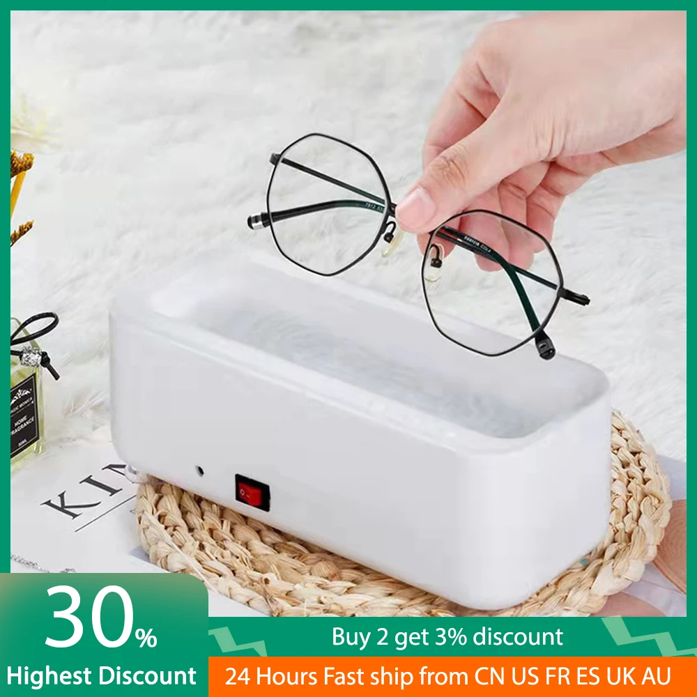 Ultrasonic Cleaner Washer USB Rechargeable Portable Home Jewelry Necklace - $15.54+