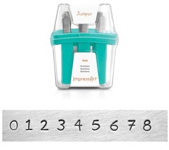 ImpressArt Juniper Stamps, Numbers with Storage Case, 9 Pieces, 3mm - $531.06 MXN