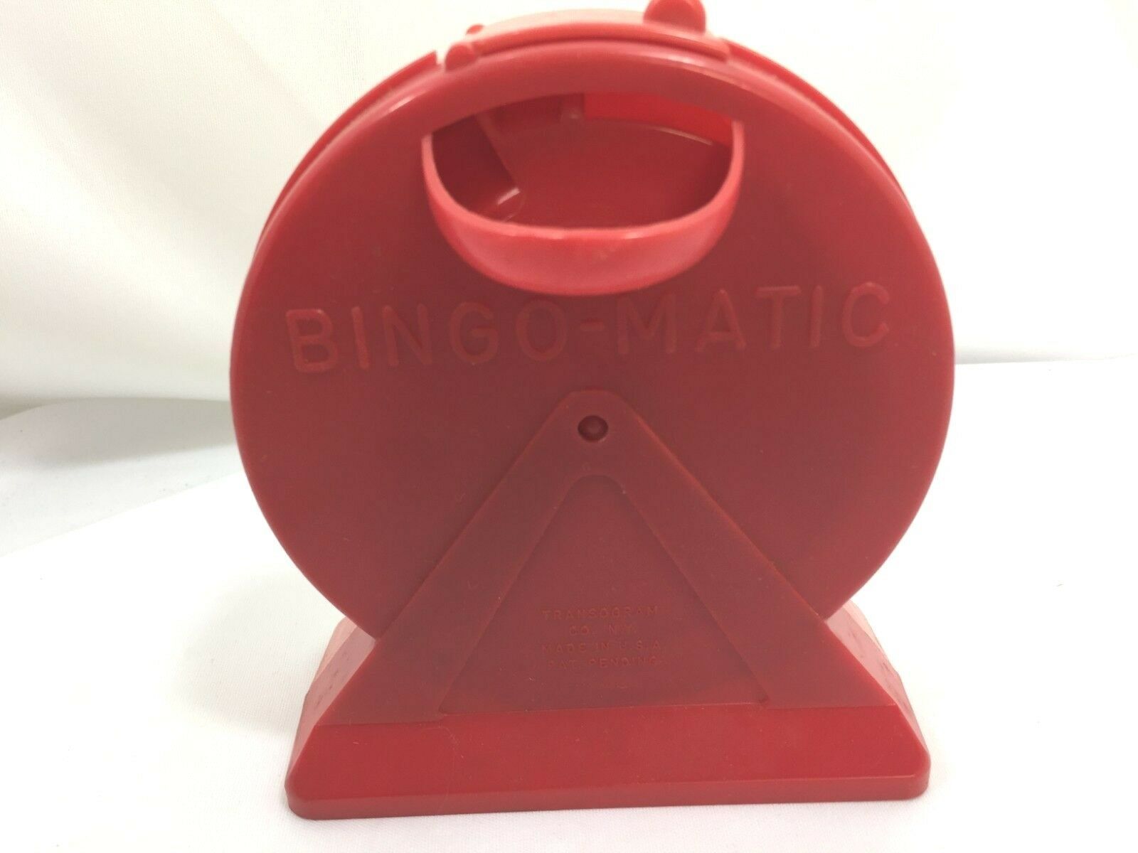 Vintage Bingo Matic Red Crank Plastic Machine 26168 - $29.69