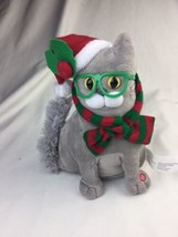 2018 Gemmy Animated Singing kitty Cat &quot;Deck The Halls” - $24.73