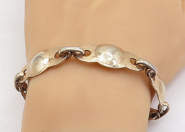 NAPIER 925 Sterling Silver - Vintage Shiny Anchor Link Chain Bracelet - BT2189 - £60.18 GBP