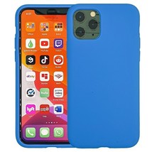Liquid Silicone Gel Rubber Shockproof Case for iPhone 11 Pro Max 6.5&quot; BLUE - £6.12 GBP