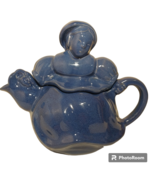 Vintage Red Wing Pottery Teapot Girl Cobalt Blue No. 260 - Made In The USA - £58.57 GBP