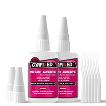 Super Glue Liquid, Instant Clear Cyanoacrylate Medium Thick Viscosity - £24.73 GBP