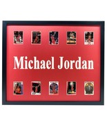 Michael Jordan Framed 10 Basketball Card Collage Lot Chicago Bulls Champ... - £186.69 GBP