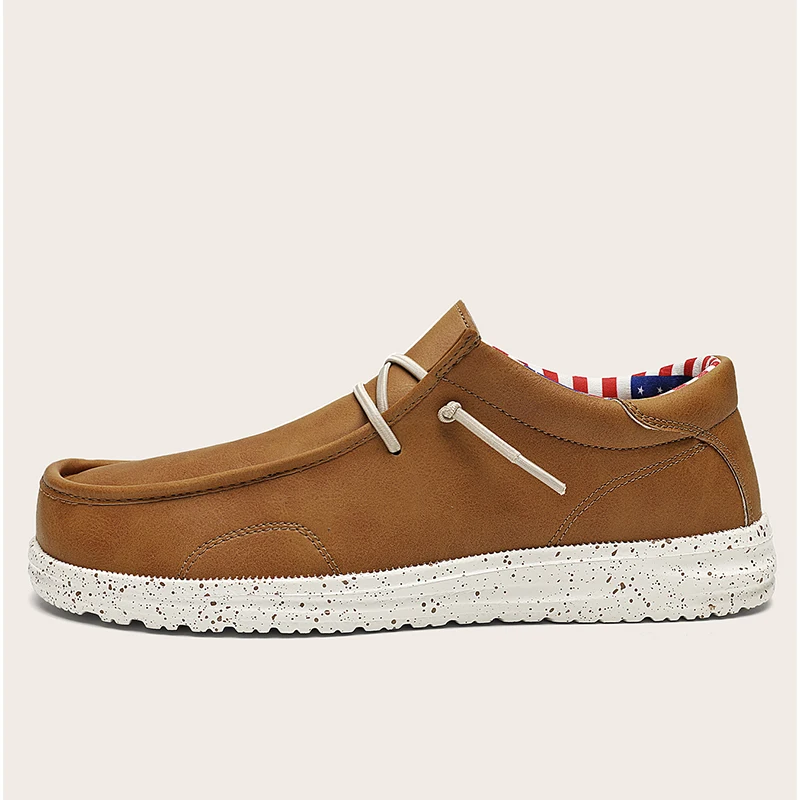 Youth Teenage Casual Shoes Handmade Men Loafers Versatile Handmade Sneak... - $50.55
