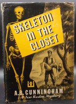 A.B. Cunningham Skeleton In The Closet First Edition 1951 Mystery Dj Jess Roden - £54.28 GBP