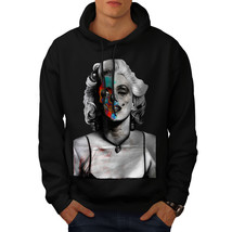 Wellcoda Skull Celebrity Mens Hoodie, Paint Casual Hooded Sweatshirt - $32.67+