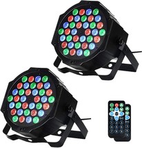 Lunsy Dj Lights, 36 Led Par Lights Stage Lights With Sound Activated, 2 ... - £51.35 GBP