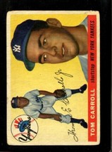 1955 Topps #158 Tommy Carroll Fair (Rc) Yankees Nicely Centered *NY5192 - $7.84