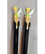 Rare Tinker Bell Figural Hair Chop Sticks Black 8.5 in Pair Disney - £45.11 GBP